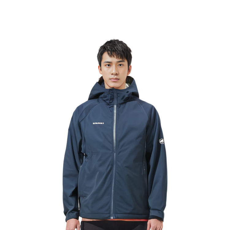 MAMMUT Clion Windproof Breathable Softshell Jacket Unisex - Dark Night Blue 1011-21164 圖 4