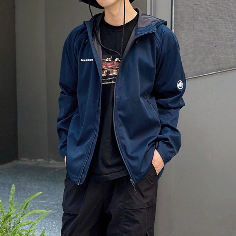 MAMMUT Clion Windproof Breathable Softshell Jacket Unisex - Dark Night Blue 1011-21164 圖 5