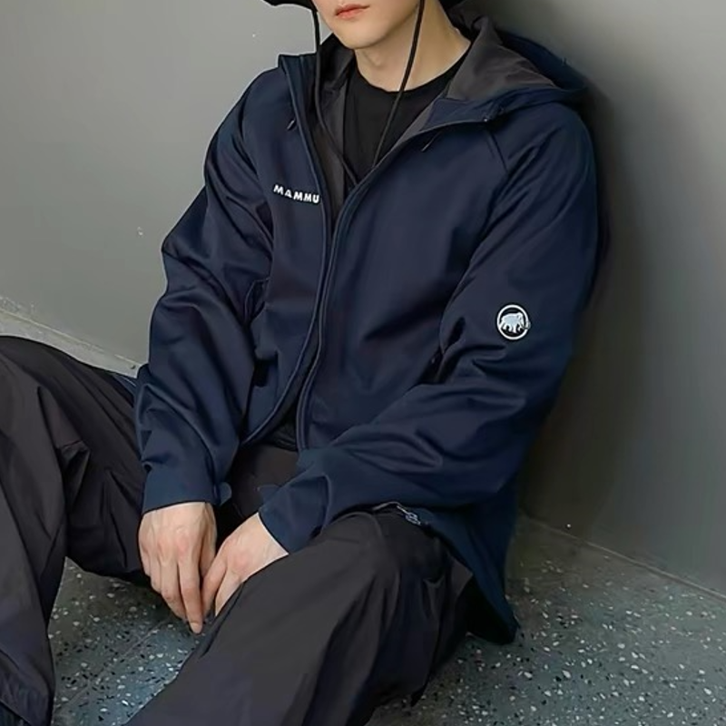 MAMMUT Clion Windproof Breathable Softshell Jacket Unisex - Dark Night Blue 1011-21164 圖 6