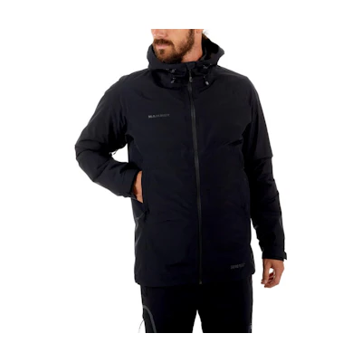 MAMMUT Convey 3-in-1 Down Jacket Black Hooded Waterproof Coat. 1010-26470