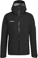 Mammut Convey Black Hard Shell Jacket with Solid Letter Print Hoodie 1010-29015 Mammut Convey Black Hard Shell Jacket with Solid Letter Print Hoodie 1010-29015