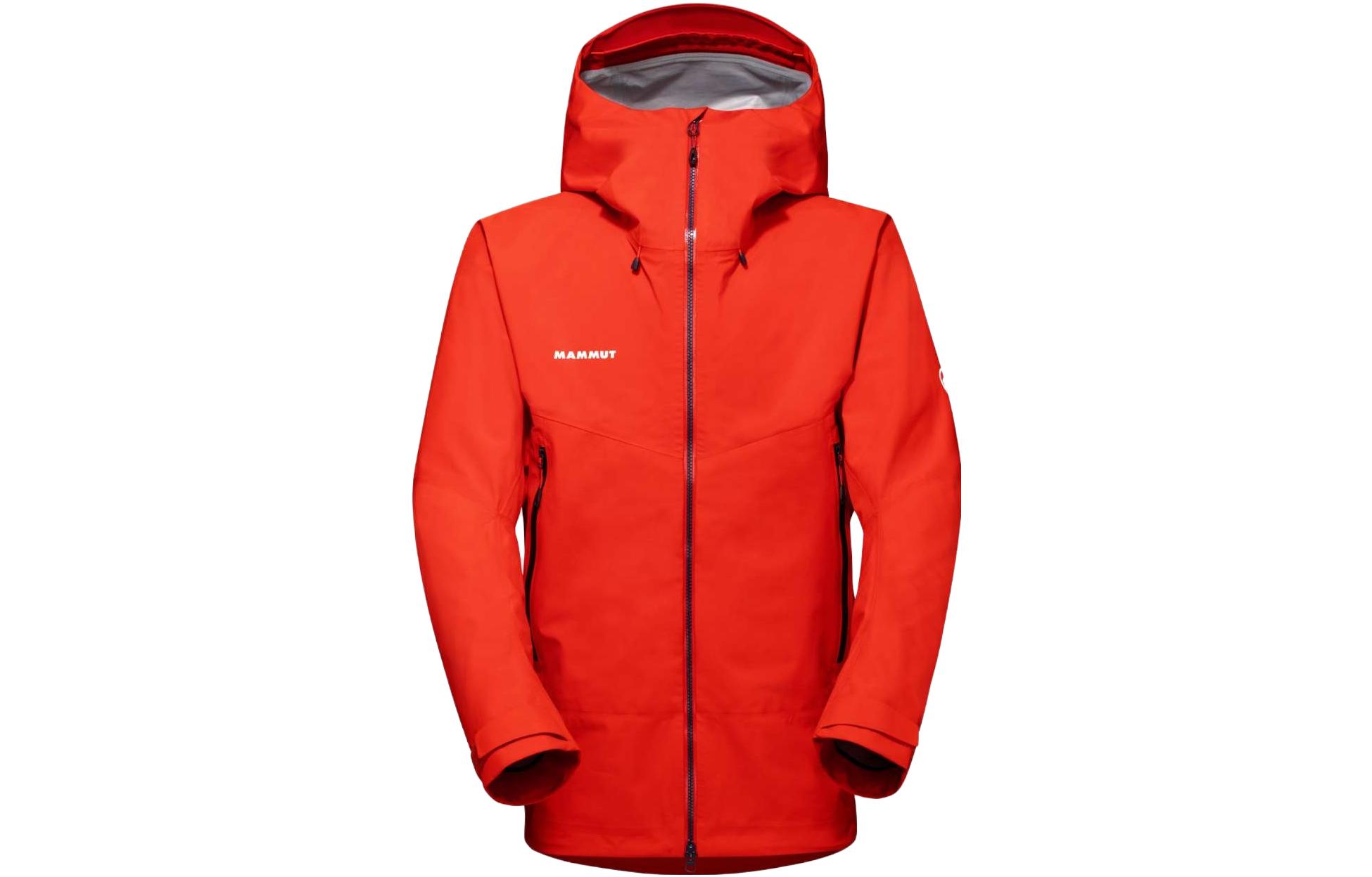 MAMMUT Crater Waterproof Hard Shell Jacket Men’s Monochrome Hoodie 1010-27700