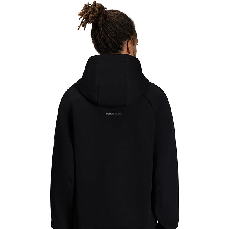 Lookbook MAMMUT Dyno Unisex Casual Solid Color Hoodie with Drawstring. 1014-04990