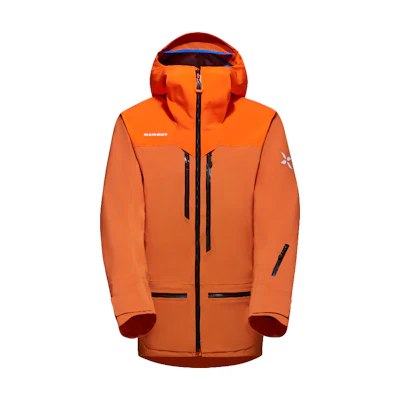 MAMMUT Eiger Free Pro HS GTX Ski Jacket Windproof Waterproof Orange. 1010-30330