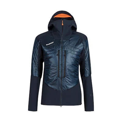 MAMMUT Eisfeld Hooded Softshell Jacket with Letter Print - Warm & Thick 1011-01260