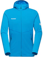 Mammut Glacier Blue Hoodie Jacket with Letter Logo and Full Zip 1014-04250-50589 Mammut Glacier Blue Hoodie Jacket with Letter Logo and Full Zip 1014-04250-50589