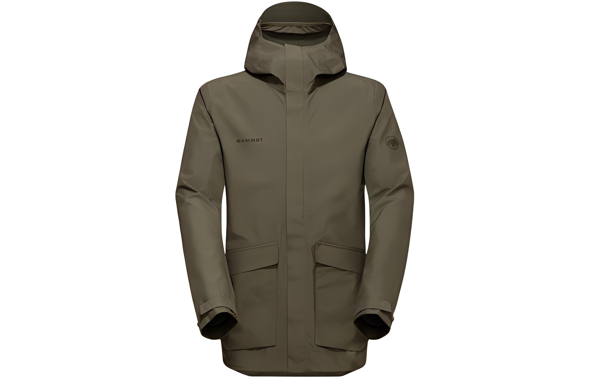 MAMMUT GORE-TEX Reflective Breathable Hooded Zip Jacket for Men. 1010-28560