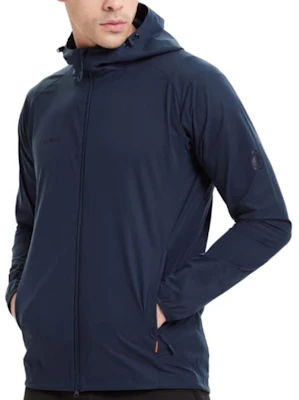 MAMMUT 男士花崗岩 Logo 連帽外套。 1011-00321 5