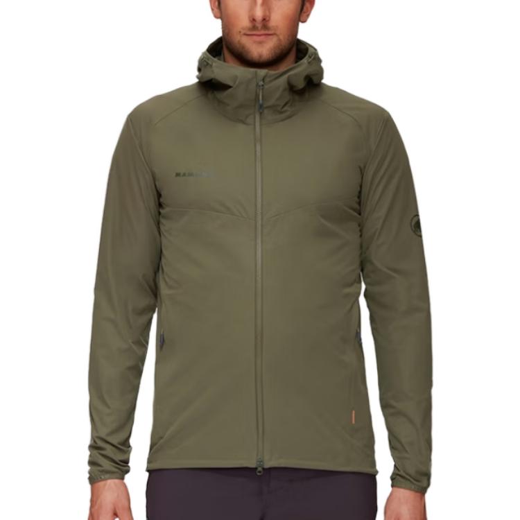 Sizing MAMMUT 男士花崗岩 Logo 連帽外套。 1011-00321