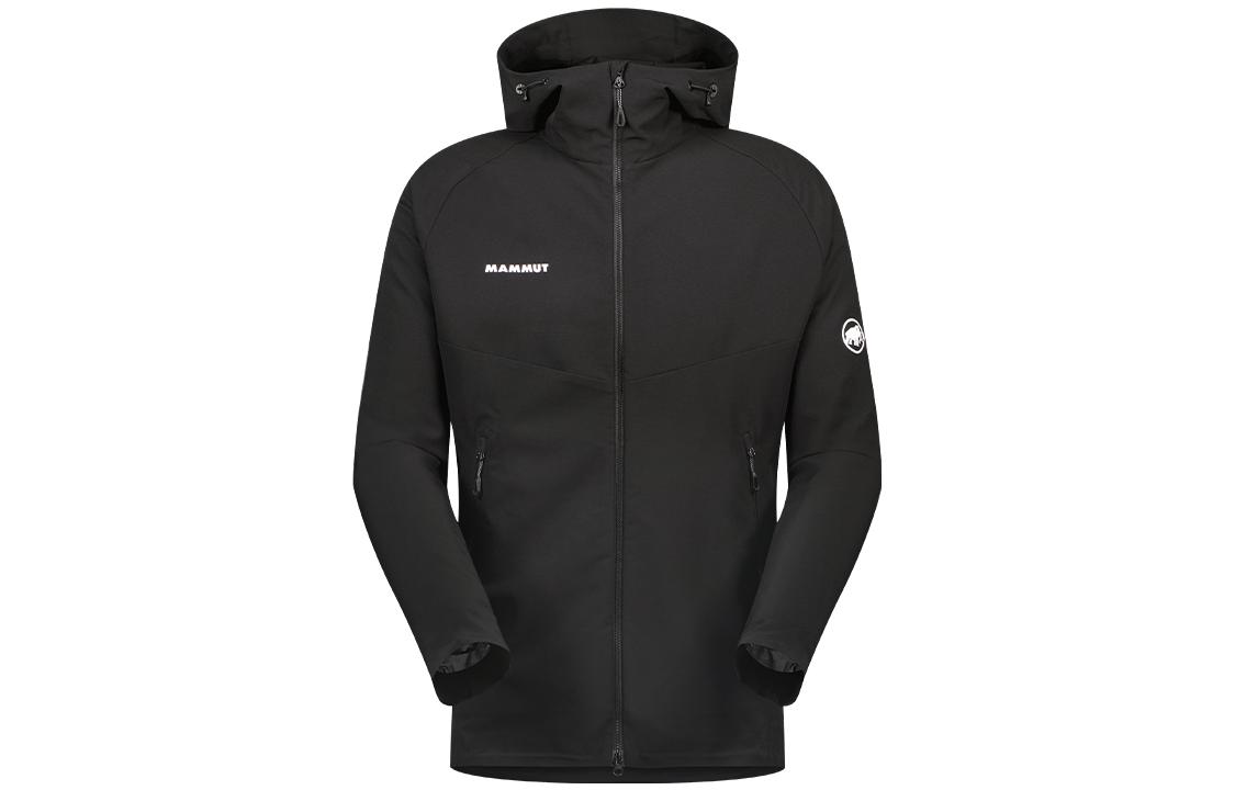 MAMMUT Macun 2.0  Black Softshell Jacket Windproof Water-Repellent AF Asia Fit 1011-00792