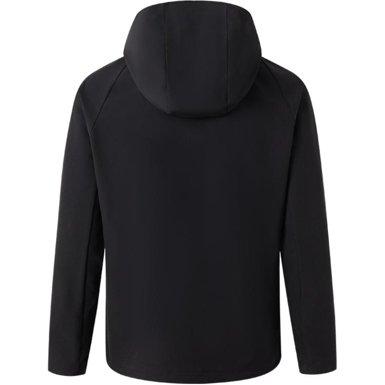 Lookbook Chaqueta Softshell MAMMUT Macun 2.0 Cortaviento e Impermeable Negra con Capucha. 1011-02420