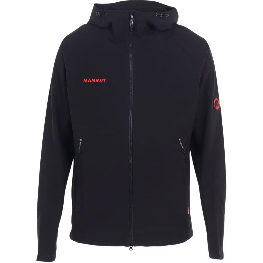 Shop Chaqueta Softshell MAMMUT Macun 2.0 Cortaviento e Impermeable Negra con Capucha. 1011-02420