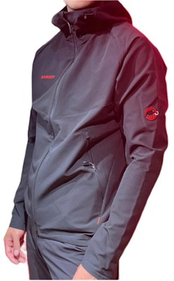 Chaqueta Softshell MAMMUT Macun 2.0 Cortaviento e Impermeable Negra con Capucha. 1011-02420 Sizing Chaqueta Softshell MAMMUT Macun 2.0 Cortaviento e Impermeable Negra con Capucha. 1011-02420