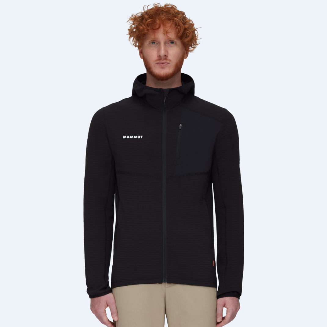 Shop Mammut Madris Light Black Fleece Jacket Windproof and Lightweight Layers 1014-03841