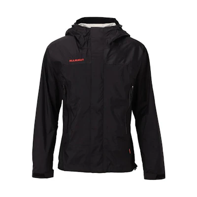 MAMMUT Microlayer Waterproof Outdoor Jacket - Black Red Label Classic. 1010-29261