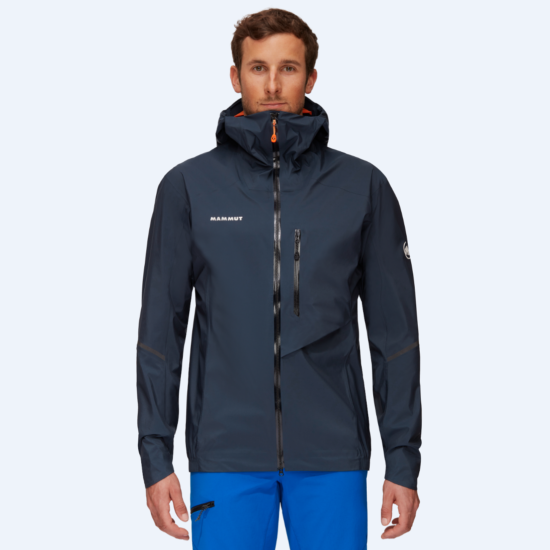Shop MAMMUT Nordwand 輕量防水防風透氣連帽夾克 男款 1010-28670