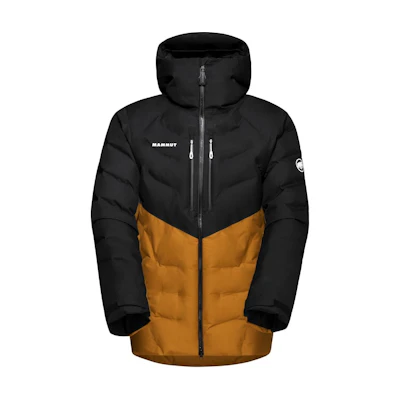 MAMMUT Photics Ski HS Thermo Hooded Jacket Waterproof Ski Down Jacket Brown/Black 1010-29790