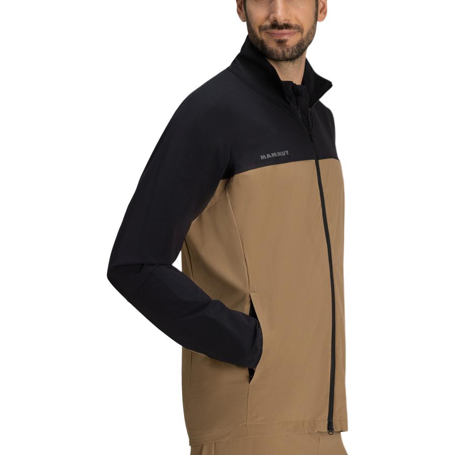 Purchase Mammut SS24 Lightweight Water-Repellent Softshell Jacket with Stand Collar 1011-02410