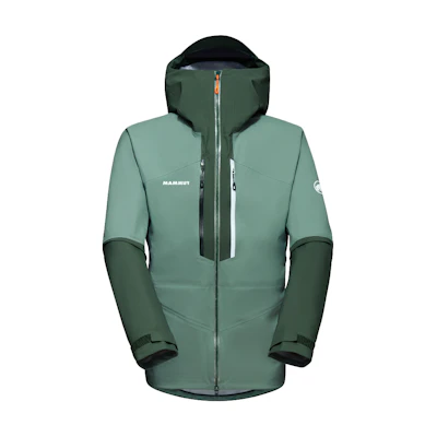 MAMMUT Taiss Waterproof Windproof Breathable Hiking Jacket - Forest Green 1010-29391