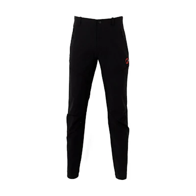 MAMMUT Trekkers 3.0 Embroidered Black Hiking Pants Asian Fit Outdoor Wear 1021-00413