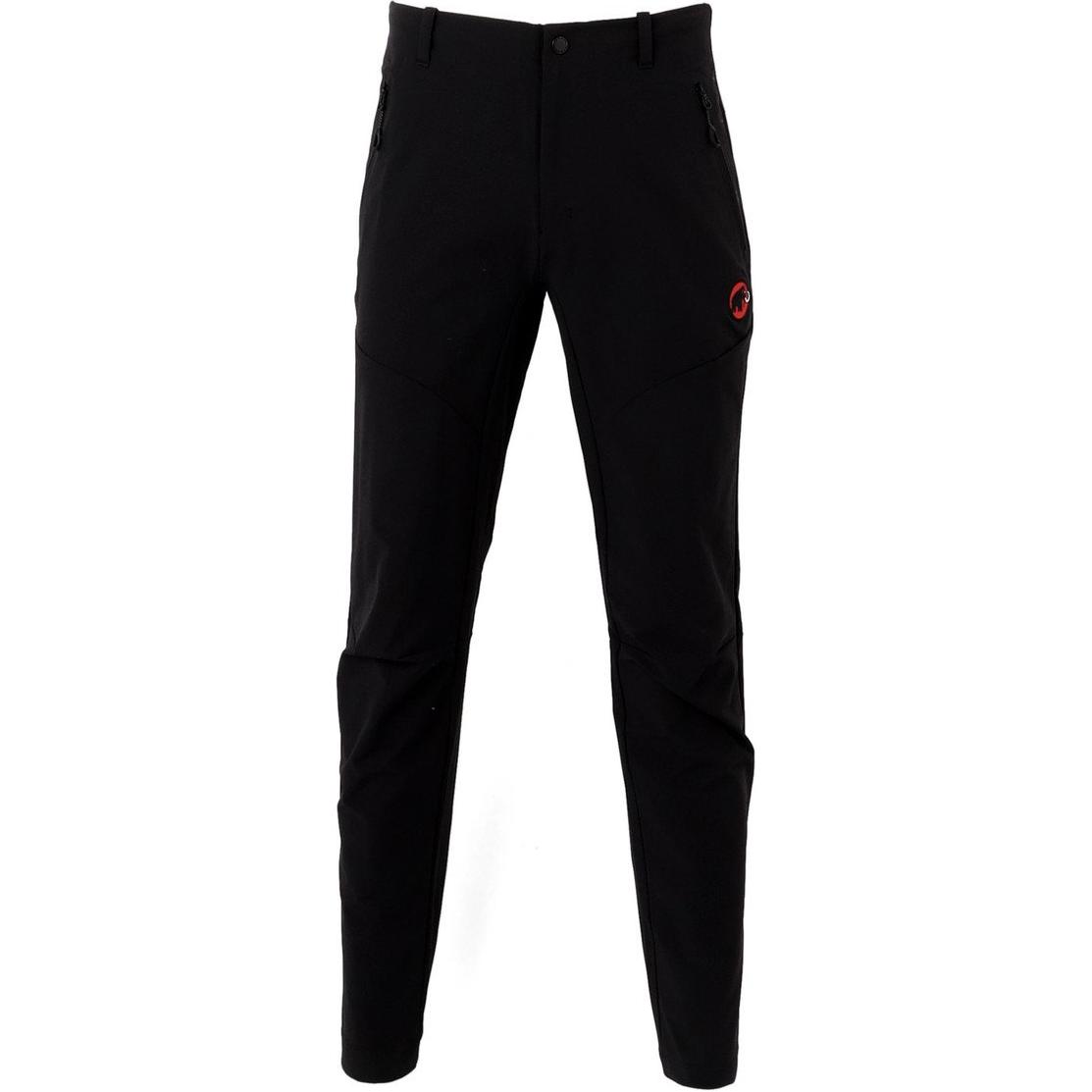 Order Pantalones de Senderismo Negros MAMMUT Trekkers 3.0 Bordados Ajuste Asiático Outdoor. 1021-00413