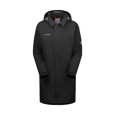 MAMMUT Utility HS Convertible Printed Hooded Hard Shell Jacket Men Black 1010-30100