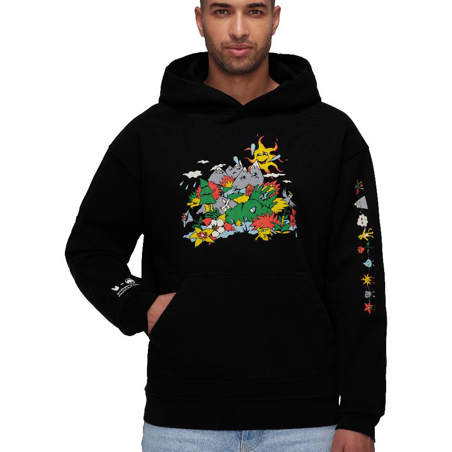 Lookbook MAMMUT x UNLESS Oversized Logo Print Hoodie Unisex Collaboration. 1014-05980