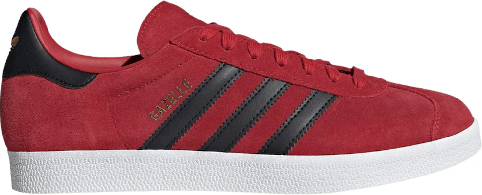 Adidas gazelle top red black