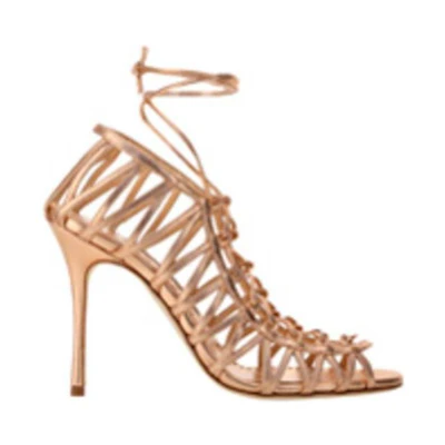Manolo Blahnik 'Gold High Heels'