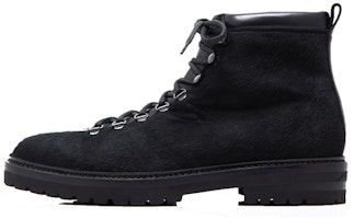 Manolo Blahnik Ankle Boot 'Black Calf Hair Lace-Up' 321-1871-0003 Manolo Blahnik Ankle Boot 'Black Calf Hair Lace-Up' 321-1871-0003