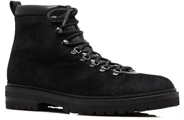 Manolo Blahnik Ankle Boot 'Black Calf Hair Lace-Up' 321-1871-0003 Order Manolo Blahnik Ankle Boot 'Black Calf Hair Lace-Up' 321-1871-0003