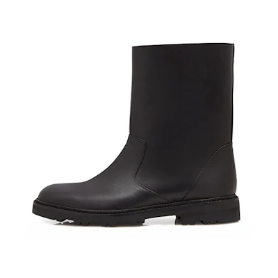 Manolo Blahnik Ankle Boot 'Black Calfskin'