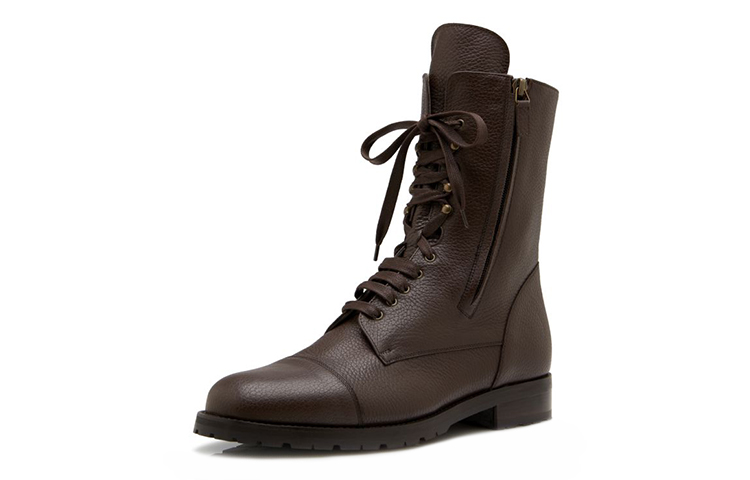 Manolo Blahnik Ankle Boot 'Brown Calfskin Lace-Up' 圖 3