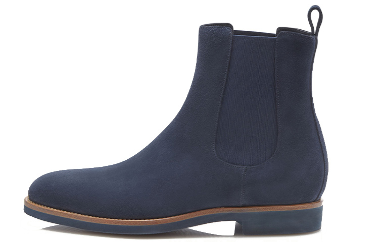 Manolo Blahnik Chelsea Boot 'Deep Blue Suede'