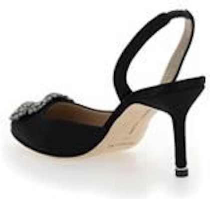 マノロブラニク ハンギシ スリングバック 'Black Heel' 41904730015 41904730015 1