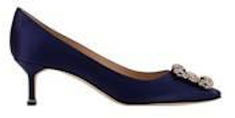 Manolo Blahnik 深蓝色高跟鞋 9XX06664116 2