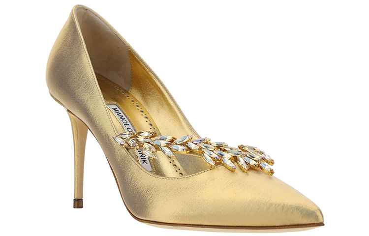 Manolo Blahnik High Heels 'Gold' 圖 3