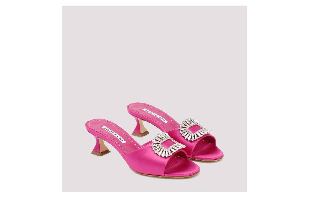 Manolo Blahnik Laalita Pumps 'Pink Purple'