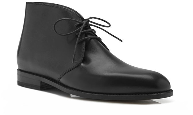 Manolo Blahnik Lace-Up Calfskin Ankle Boots 'Black' 319-1011-0003 Order Manolo Blahnik Lace-Up Calfskin Ankle Boots 'Black' 319-1011-0003
