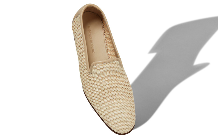 Manolo Blahnik Loafer 'Cream Raffia' 圖 3