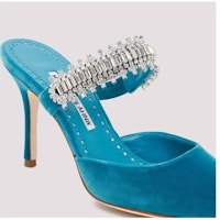 Manolo Blahnik Lutara Mule 'Blue Casual' 3222392 Manolo Blahnik Lutara Mule 'Blue Casual' 3222392