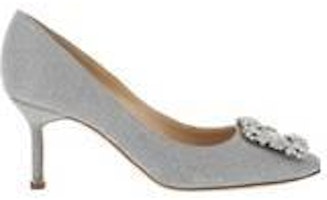 Manolo Blahnik Manolo Blanhik Hangisi 'Silver Glitter' 9XX05979721 Manolo Blahnik Manolo Blanhik Hangisi 'Silver Glitter' 9XX05979721