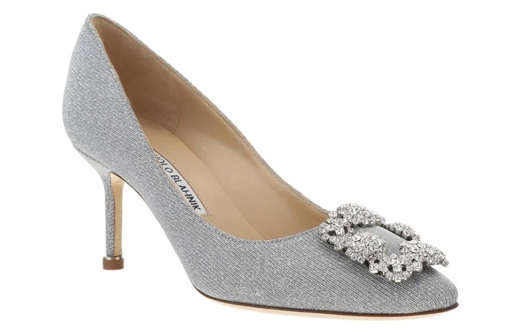 Sizing マノロブラニク ハンギシ「シルバーグリッター」9XX05979721 9XX05979721