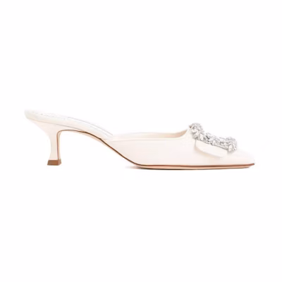Manolo Blahnik Maysale 'Bridal Mules 81'
