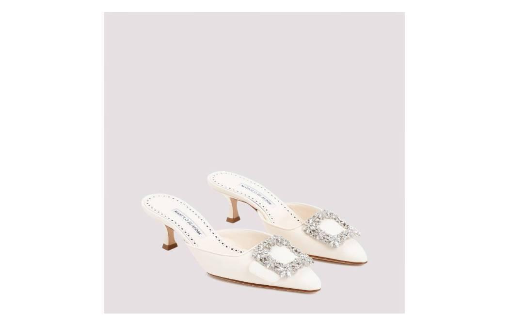 Manolo Blahnik Maysale 'Bridal Mules 81' 圖 2