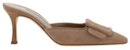Manolo Blahnik Maysale Pumps 'Tumit Tinggi Coklat' 9XX02472504