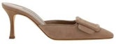 Buy Manolo Blahnik Maysale Pumps 'Tumit Tinggi Coklat' 9XX02472504