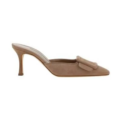 Manolo Blahnik Maysale Pumps 'Brown High Heels'