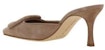 Manolo Blahnik Maysale Pumps 'Tumit Tinggi Coklat' 9XX02472504