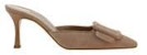 Manolo Blahnik Maysale Pumps 'Tumit Tinggi Coklat' 9XX02472504
